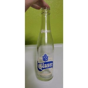 Rare Vintage Antique Soda Pop Glass‎ Bottle Glaser Clear Seattle Washington